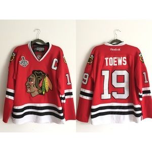 Authentic Blackhawks #19 Toews Jersey